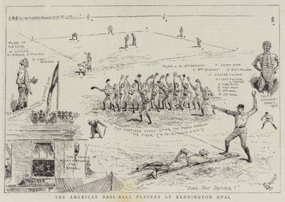 The American Base-Ball Players at Kennington Oval by Alfred Chantrey Corbould
